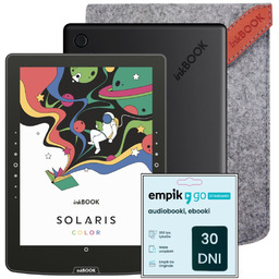 Zestaw Czytnik E-booków inkBOOK Solaris Color Black +