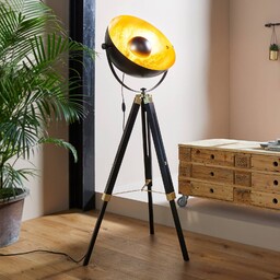 EGLO Lampa stojąca Covaleda, czarny, salon / jadalnia,