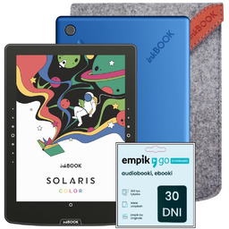 Zestaw Czytnik E-booków inkBOOK Solaris Color Blue +