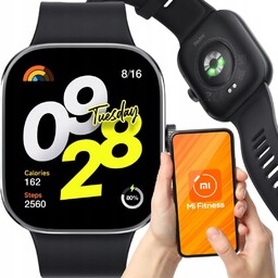 Smartwatch Xiaomi Redmi Watch 4 czarny zegarek męski