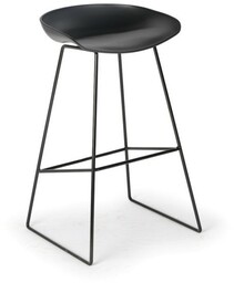 Krzesło barowe MONTY II, czarne