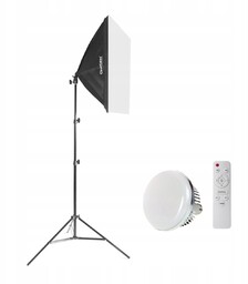 Komplet Lampa Led do Live 50W Softbox Statyw