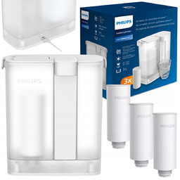 Automatyczny filtr wody, dyspenser Philips AWP2980WH3 3 wkłady