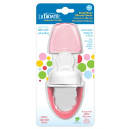 Dr Brown''s Silikonowy gryzak do podawania pokarmu różowy