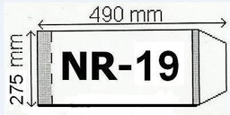 Okładka na podręcznik B5. Regulowana 50sztuk 275x490