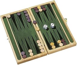 Backgammon: 25 x 24 x 4 cm, Holz,