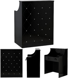 Recepcja fryzjerska lakierowana Diamond 80 cm kosmetyczna