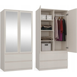 Szafa Malwa SS-90L Kaszmir Lustro 90 x 180
