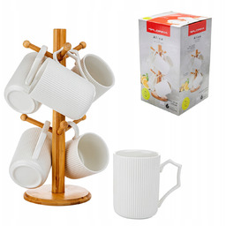 Kubek Florina Alisa porcelana 340 ml stojak