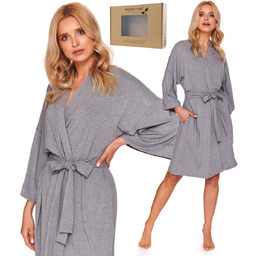 Szlafrok damski DOCTOR NAP 9999 dark grey XL