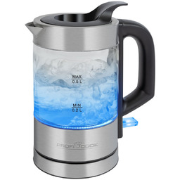 Czajnik elektryczny szklany 0.5 L ProfiCook PC-WKS 1228