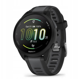Smartwatch sportowy Garmin Forerunner 165 Amoled 43mm Czarny