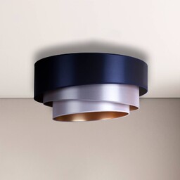 Lampa sufitowa Trio Euluna, możliwość ściemniania, niebieski, salon