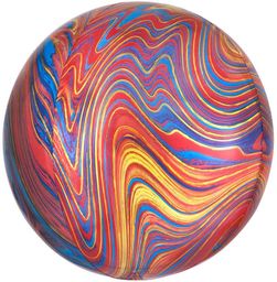 Balon kula Marmur kolorowy - 38 x 40
