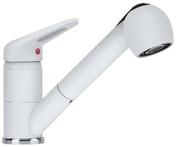 Franke Prince II Pull-Out Spray Biały Mosiądz Bateria