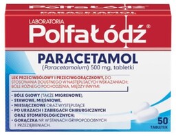 Paracetamol Polfa-Łódź 50 tabl.