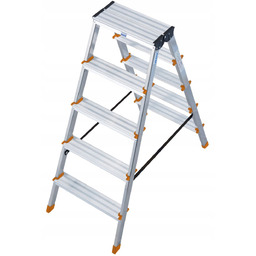 Drabina aluminiowa Krause 2x5 ze stopniami Dopplo