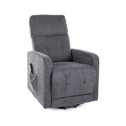 Fotel rozkładany elektrycznie pionizujący Otus II Ciemny Szary