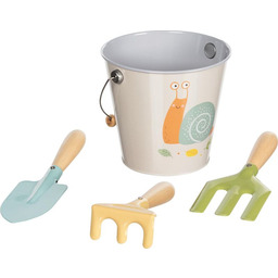 Wiaderko i zestaw narzędzi ogrodowych dla dzieci Ślimak