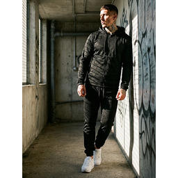 Dres męski z kapturem czarny Denley Nunzio