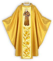 Ornat z wizerunkiem haftowanym "Św. Ojciec Pio"