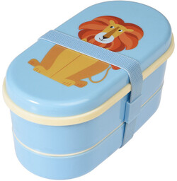 Rex London Trade, Podłużny lunchbox z gumką, Lew
