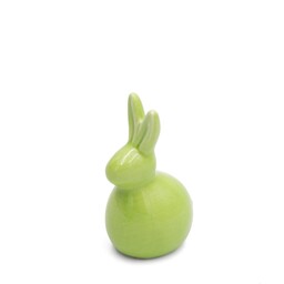 Eurofirany Figurka wielkanocna 242a 7x6x12 Zajączek zielona