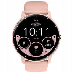 Smartband zegarek RNCF16 Kroki Powiadom różowy