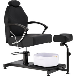 Fotel kosmetyczny do pedicure Velora odchylany z masażerem