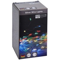 CHRISTMAS DECORATION Lampki drucik 320 LED Multicolor Sieciowe