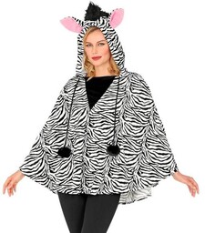 Ponczo Pani zebra