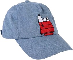 Czapka z zakrzywionym daszkiem Snoopy - Niebieska -