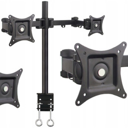 Solidny Uchwyt Biurkowy Do 2 Monitorów Led/lcd 13-27"