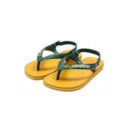 HAVAIANAS KLAPKI DZIECIĘCE ZIELONE Z FLAGĄ BRAZYLI 24