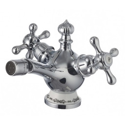 Bateria bidetowa 13,6 cm z korkiem , porcelana