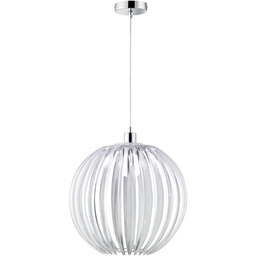 Trio Leuchten Lampa wisząca chromowana, akrylowe pręty przezroczyste,
