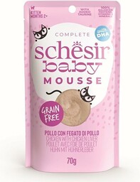 Schesir, Mokra karma dla kociąt Baby Mousse Kurczak