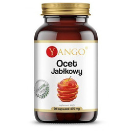 Ocet jabłkowy, Suplement diety, 90 kaps. wege, Yango