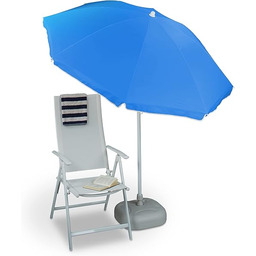 Relaxdays Parasol przeciwsłoneczny, Ø 180 cm, z regulacją