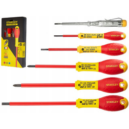 Wkrętaki izolowane zestaw 6szt 1000V Stanley