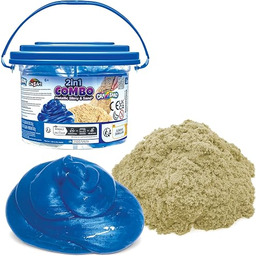Lexibook, Wiaderko 2w1 z piaskiem i slime, CRSLIM7