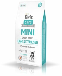 BRIT CARE Mini Grain-Free Light&Sterilised 2kg