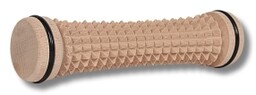 Masażer drewniany wałek wklęsły z gumką 18cm