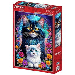 Puzzle 1000 Matczyna miłość - Koty