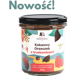 Kakaowy Orzeszek z truskawkami - pasta orzechowa /