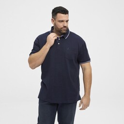 Duża Koszulka Polo Męska Granatowa NORTH LATITUDE