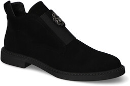 Botki Nessi 24650 Czarny 19 zamsz