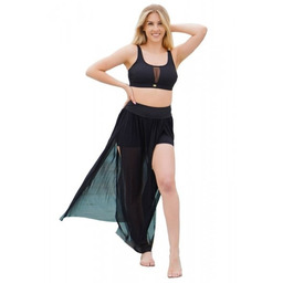 Spódniczka plażowa ze spodenkami Dancing13 19 czarna Self