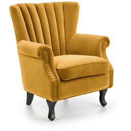 Fotel wypoczynkowy titan musztardowy halmar