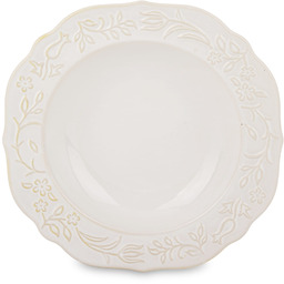 Talerz głęboki z porcelany kremowy 4x23x23 179333
